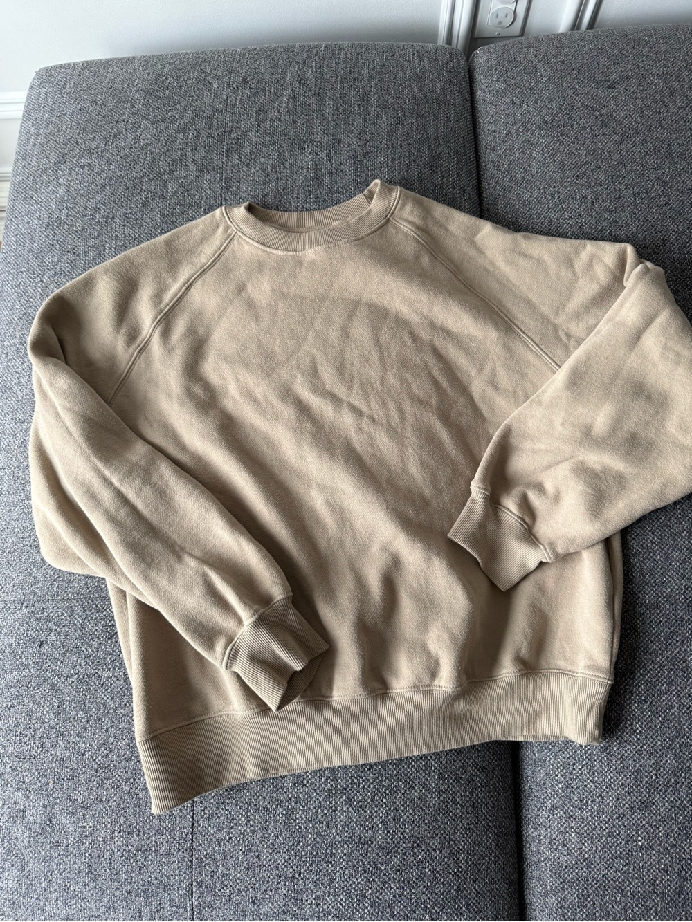 Everyday Crewneck Sweater in Taupe Color - Picture 4 of 6